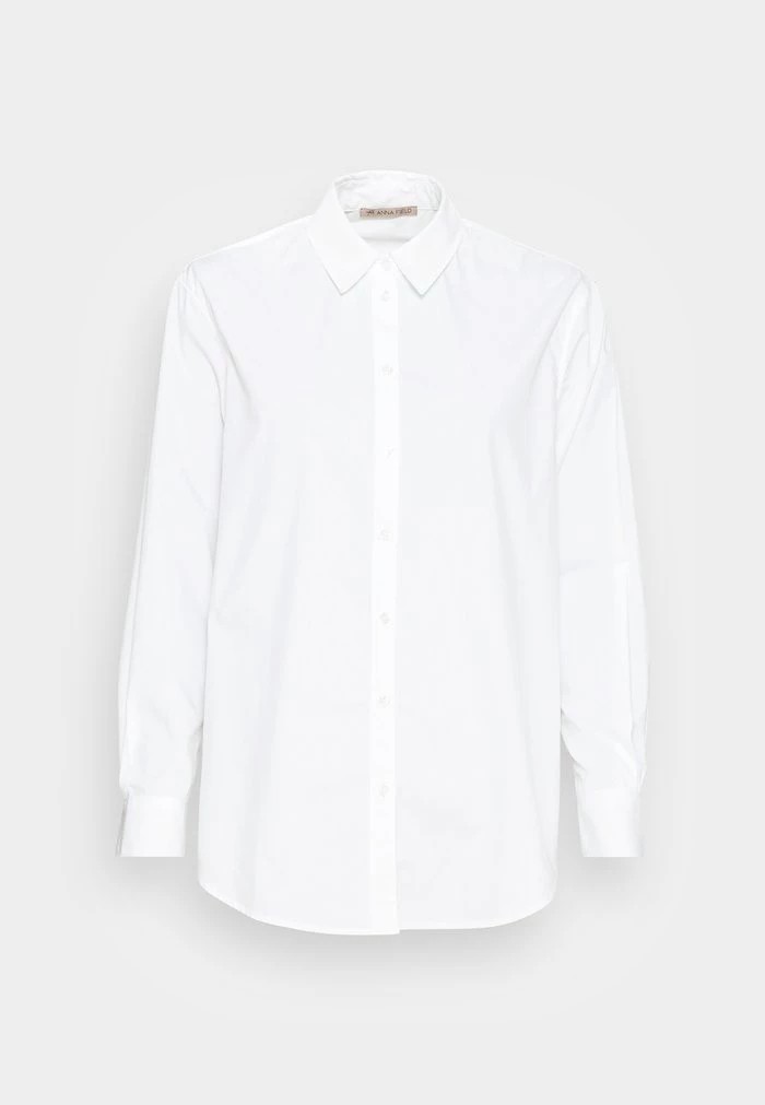 Chemise ANNA FIELD Anna Field Button-down Blouse Blanche Femme | HAU-7057203